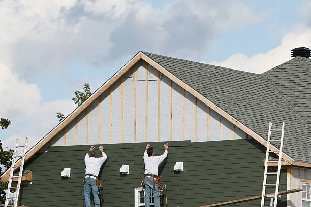Professional Emergency Siding Repair technician working in Dunbar, PA